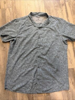 Royal Robbins Blue-Gray Short-Sleeve Button-Down Shirt
